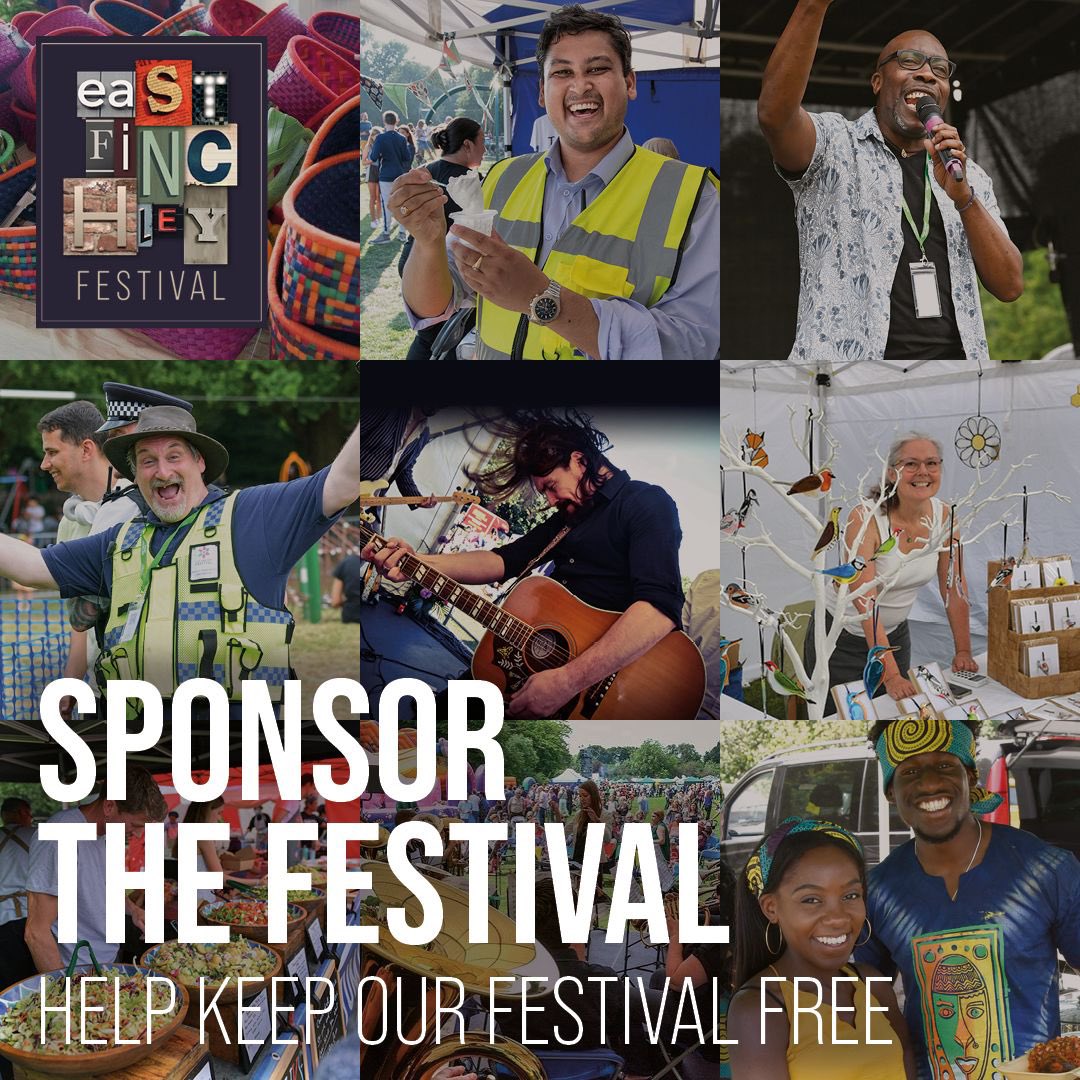We rely on local businesses to keep our festival free! This year we need you more than ever to ensure that our 50th is the best festival yet. Find out more: eastfinchleyfestival.org/sponsorship/