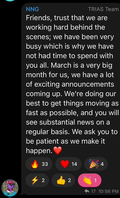 Are you ready for March $TRIAS 

My portfolio already at an all time high...

$VRA $TRIAS $XCAD

Things are going to get juicy!

Send it all!