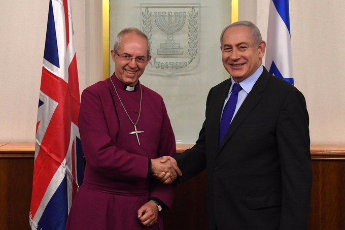 To the dirtiest and filthiest dustbin of history, the Archbishop of Genocide, #JustinWelby.
.
.
.
. 
#ArchbishopOfCanterbury 
#GenocideGaza 
#Genocide