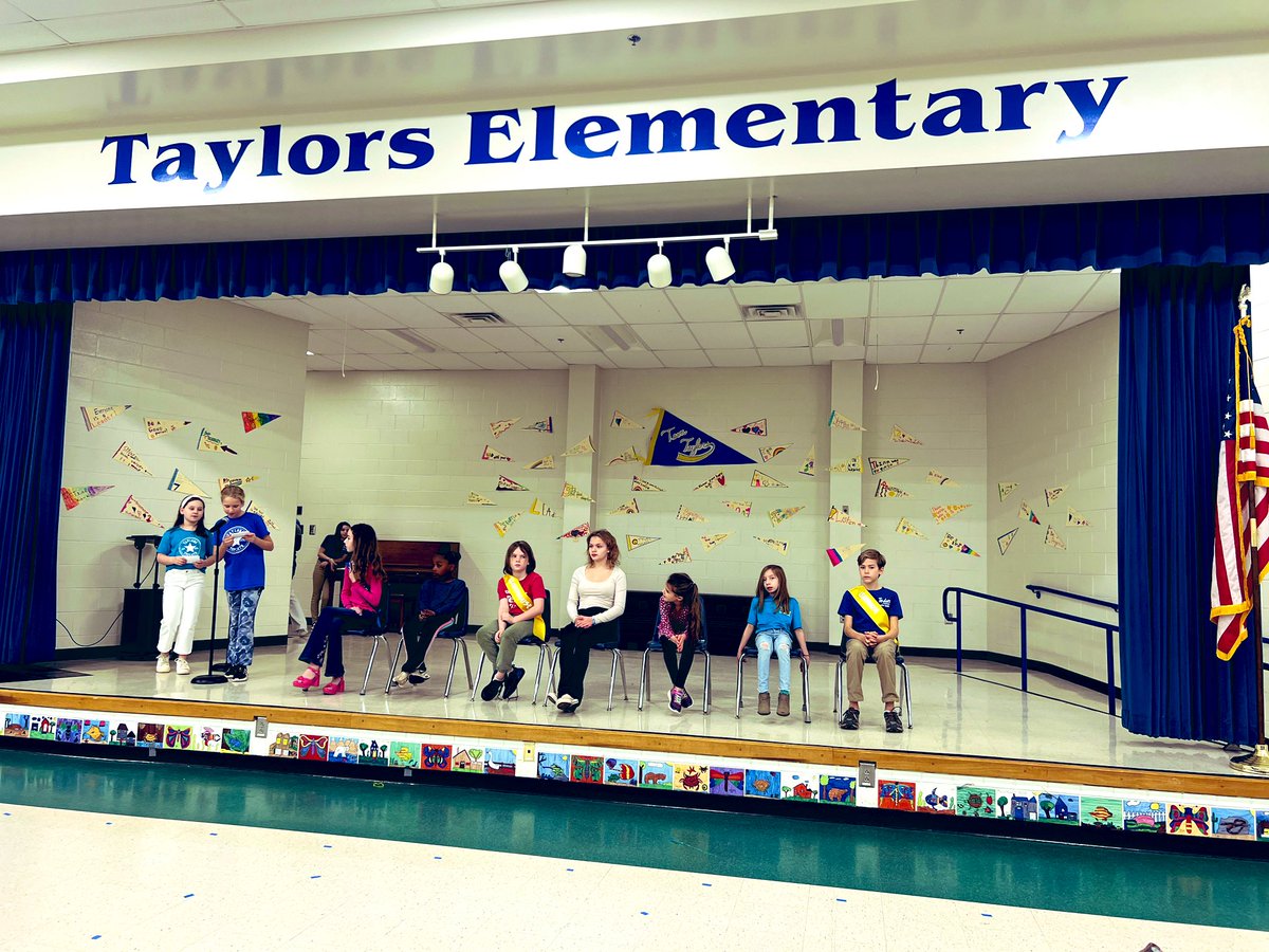 When asked “what is your favorite thing about being <a href="/TheLeaderinMe/">The Leader in Me</a> school”, these students said, “I have a voice in my school” during <a href="/TaylorsElem/">Taylors Elementary</a> Leadership Day!