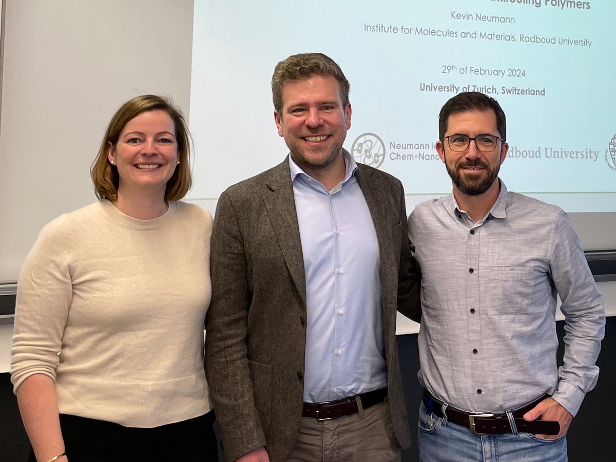What a pleasure to catch up with @neumann_lab21 Thanks for visiting us and sharing your research in an engaging talk @UZH_Chemistry @UZH_en 👏👏👏 @NinaHartrampf @Hartrampf_Lab @JuricekLab @Radboud_Uni