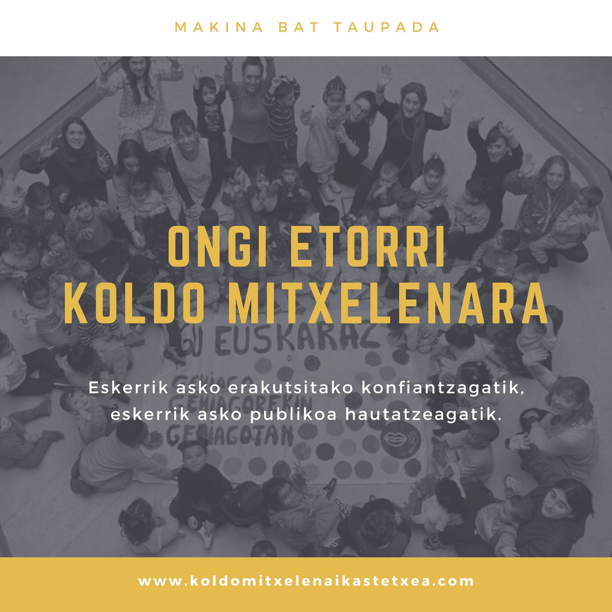 Bihotza 💜 beteta bukatu dugu matrikulazio prozesua.              Pozgarria  da zuek guztiak gure familira etorri izana.                     Eskerrik asko Koldo Mitxelena aukeratzeagatik, eskerrik asko PUBLIKOAn sinesteagatik.🌈
#koldomitxelenaikastetxea #errenteria