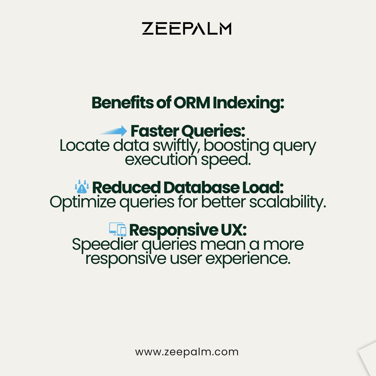 zeepalmofficial's tweet image. Django Tip: Boost your app&apos;s database performance by mastering ORM indexing! Learn how to optimize your queries and enhance the efficiency of your Django-powered projects. 
#DjangoTips #DatabaseOptimization