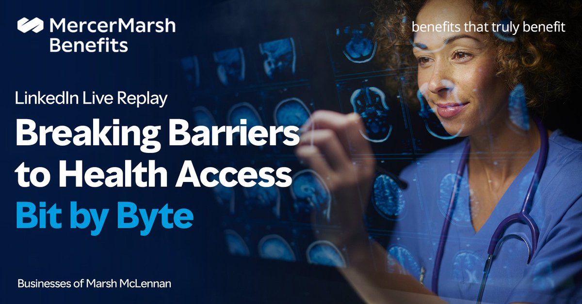 Did you miss our #MMBLive LinkedIn Live? Catch the replay as we discuss how #technology can widen access to #healthcare around the world, and the critical role employers can play.  bit.ly/49QrY8P