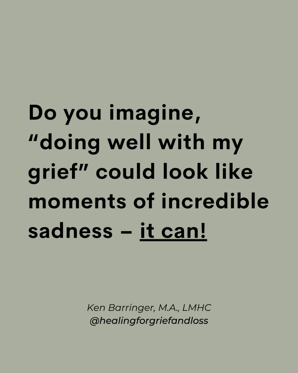 Grief doesn't look one certain way. Doing well with grief CAN look like incredible moments of sadness. 

-
-
-

#mentalhealthquotes #grieftherapist #griefhealing #bereavementsupport #massachusettstherapist