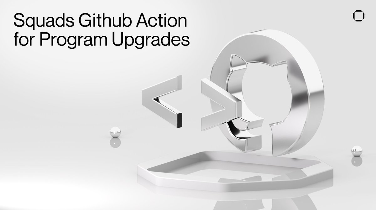 1/ Introducing the Squads Github Action for program upgrades:

Automate your program deployments directly from your Github CI/CD pipeline to a program upgrade proposal in your Squads multisig.