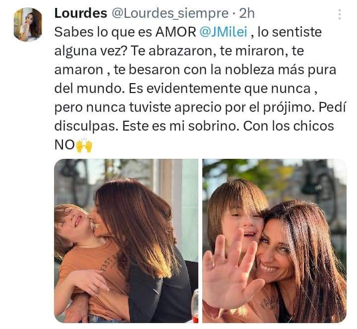 Con los chicos no. A quién más vas a atacar?