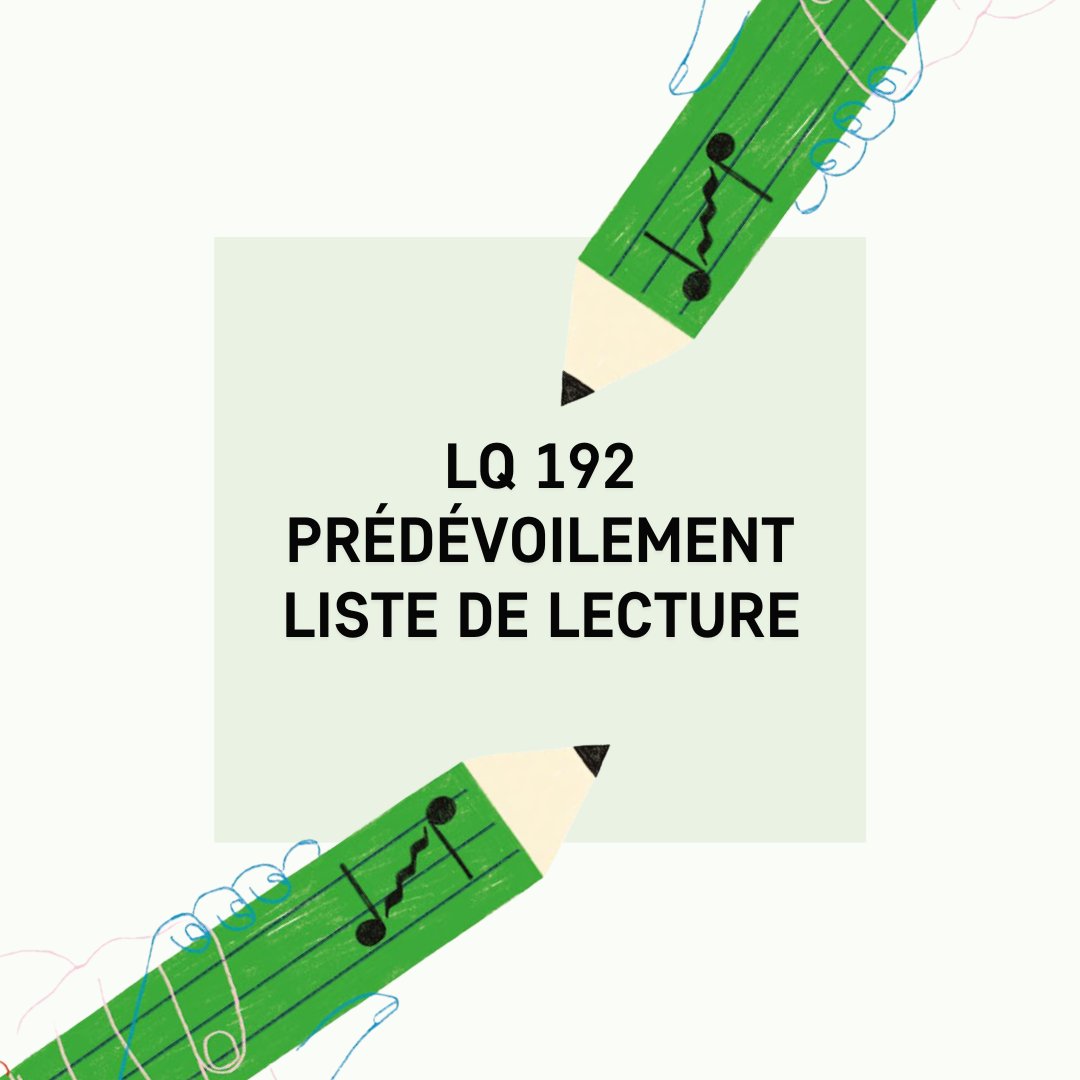 LQ 192 | PRÉDÉVOILEMENT 1/2

🎵En attendant de connaitre la thématique de notre numéro du printemps, nous vous avons concocté une liste de lecture musicale, question de vous plonger dans l'univers du dossier. 
---&gt; l8r.it/VEJn