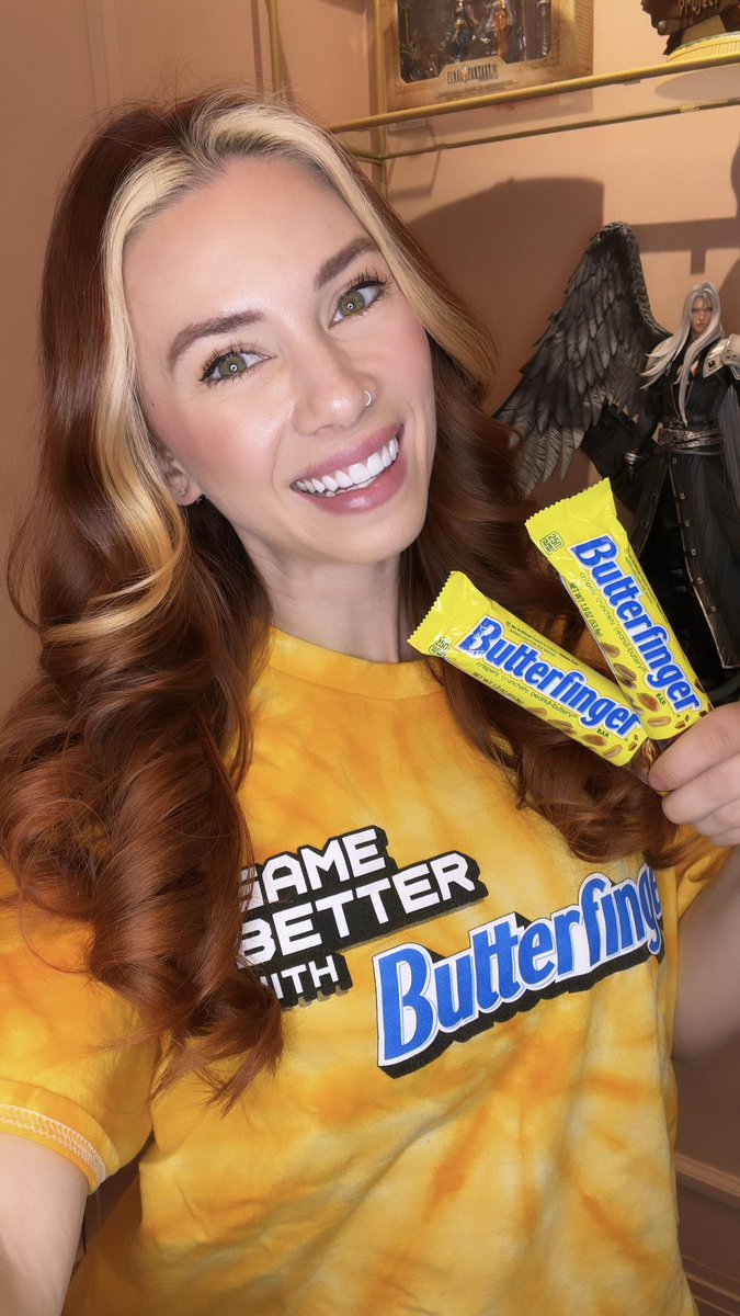 TODAY IS THE DAY! I’ll be enjoying @Butterfinger while diving into @finalfantasyvii at 12 PM EST! You can donate $5 to @ExtraLife4Kids to receive #FF7R in game content! See you in 2 hours, and don’t forget to bring your Butterfinger! 👀 #ad #GameBetterWithButterfinger #FF7R