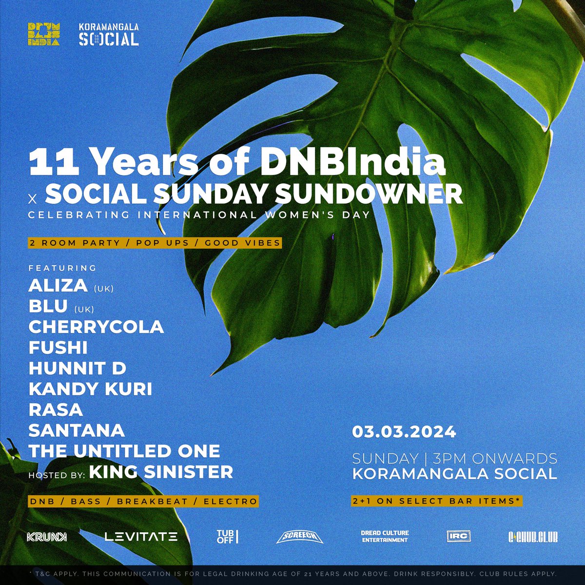 11 years of <a href="/DnBindia/">Drum and Bass India</a>. 

Let's do this <a href="/TUODnB/">The Untitled One</a>.

Tickets: gighub.club/event/11-years…
