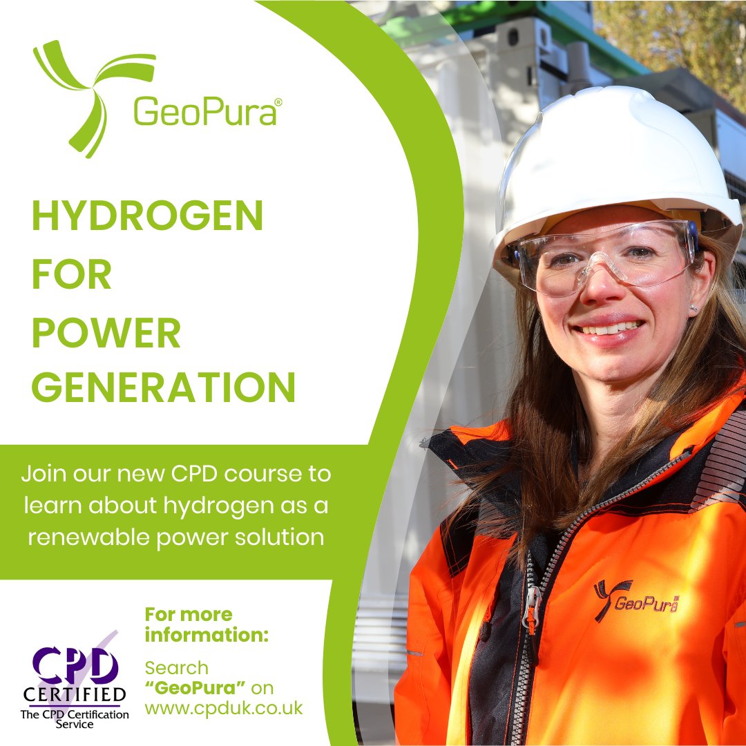 To celebrate Hydrogen Week UK, we have launched a new CPD course on Hydrogen for Power Generation!

Learn from our experienced team to unlock the power of green hydrogen to decarbonise your sector.

Find out more and sign up for our CPD here - 
bit.ly/48z0pjd

#H2Week