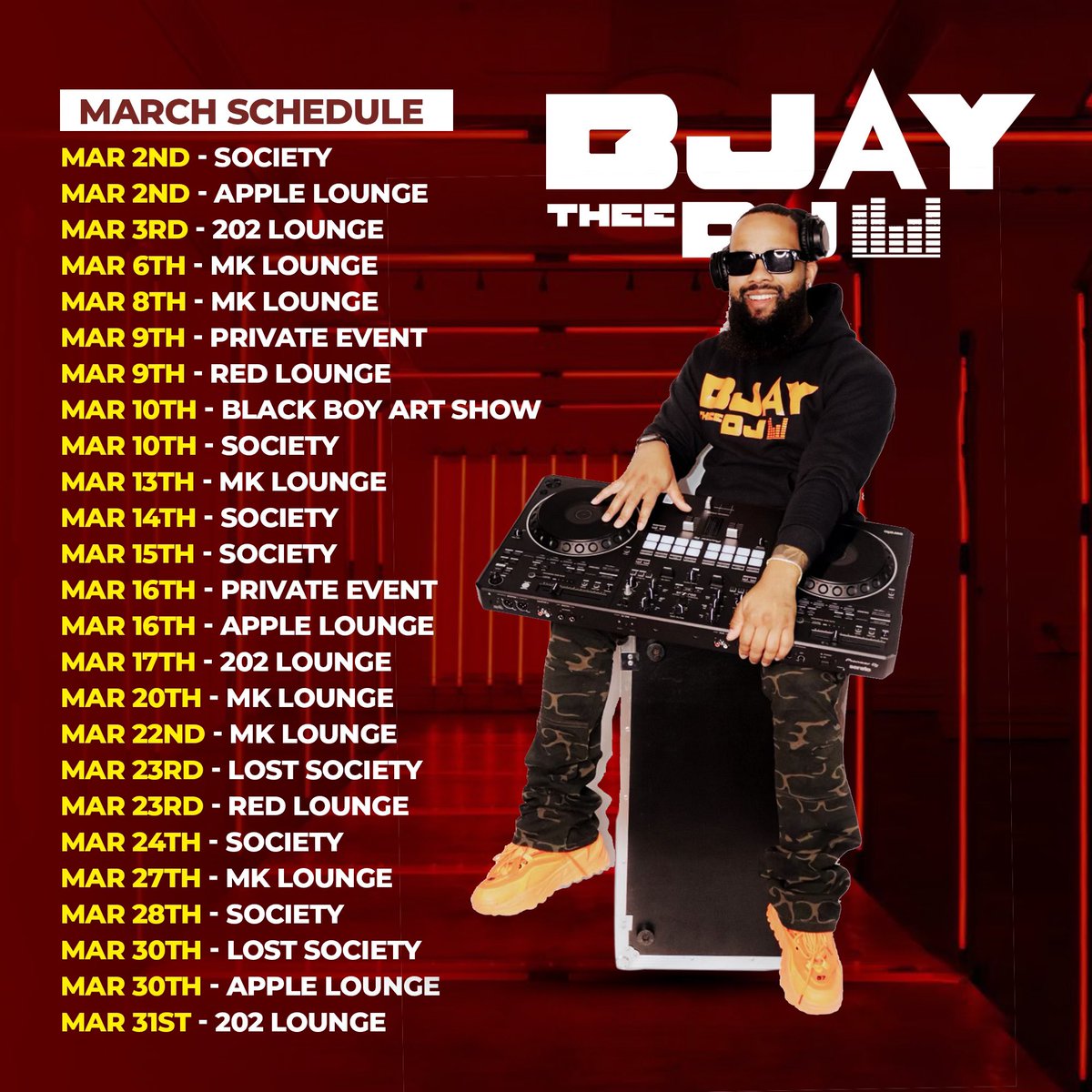 B2daJay's tweet photo. First and Foremost THANK YOU GOD! MARK your calenders 🗓️ and let’s have nights we’ll always remember with people we will never forget 🚀.
PISCES/ARIES 🎉: PICK A DATE and Let’s Go Up!
Shoot me a DM for all Bottle Service/Table Deals!
#TheeBJayWay #DMVDJ #DCDJ #DCnightlife https://t.co/UyG7V7UigG