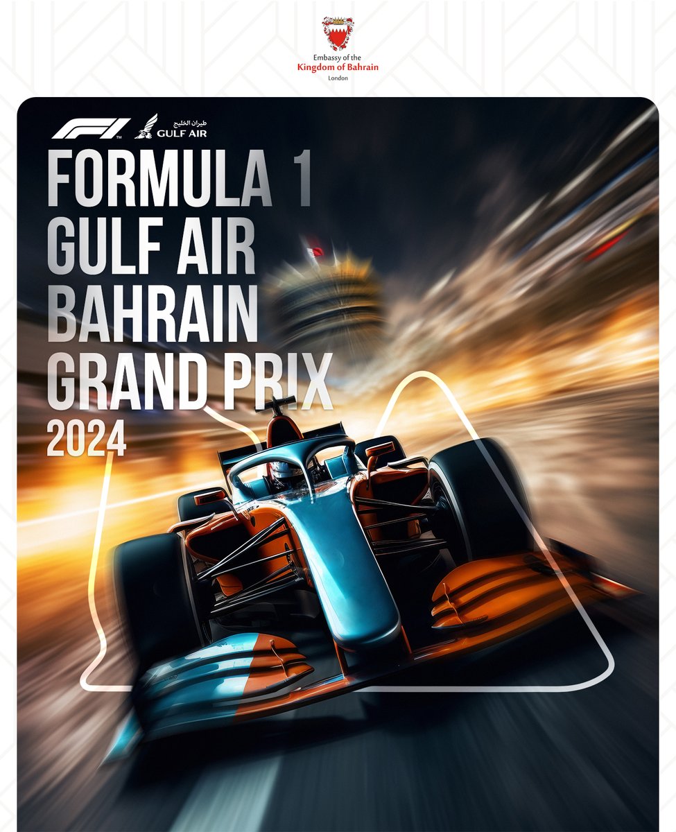 BahrainEmbIE's tweet image. Three days of on-track action start today, as the Formula 1 Gulf Air Bahrain Grand Prix kicks off the 2024 season in spectacular style.

#BahrainGP #F1 #GulfAir