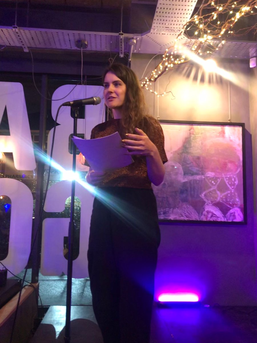 RLDrake's tweet image. The best time performing my poems with @Mayamnc and Anthony Capildeo last night at the Bluebird Bakery. It was a sellout, with people queuing outside for spare seats! Thanks to @Chadpie for the invite ❤️