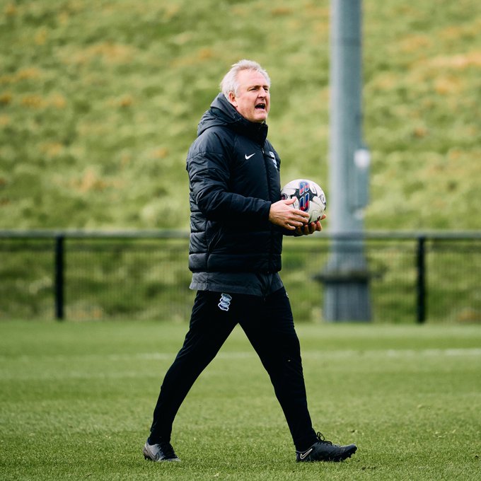 Men's First Team Assistant Manager, Mark Venus, in training.