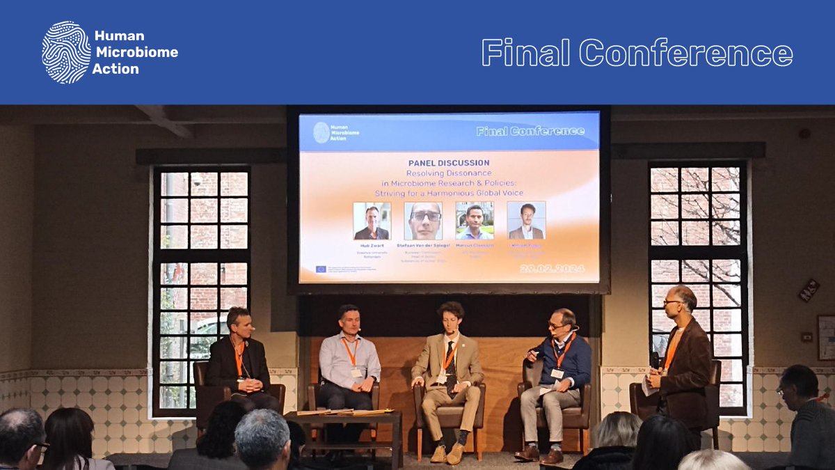 How can we harmonise research in and out #HumanMicrobiomeAction with the current legal frameworks? ⚖️ Follow our panel composed by Hub Zwart, Stefan Van der Spiegel, Marcus Claesson and William Fusco. And don´t forget to drop your question on Slido: app.sli.do/event/fZFRdLhJ…