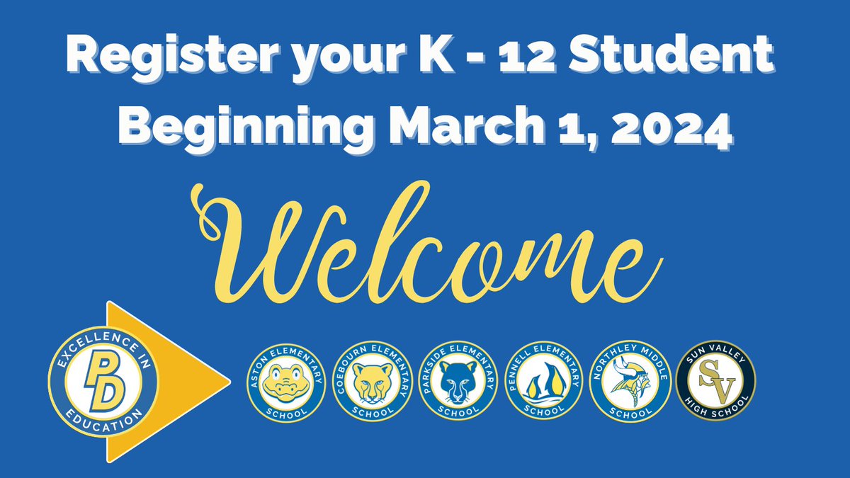 Welcome! Registration for all new students, including kindergarten, for the 2024 - 2025 school year opens tomorrow, March 1, 2024 at pdsd.org/registration