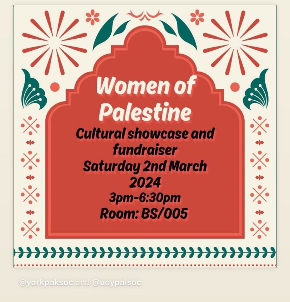 Tuğba İyigün (@tugbaiyigun) on Twitter photo This Saturday at the <a href="/UniOfYork/">University of York</a>
Come along to share food, music and solidarity. 🇵🇸 This Saturday at the <a href="/UniOfYork/">University of York</a>
Come along to share food, music and solidarity. 🇵🇸