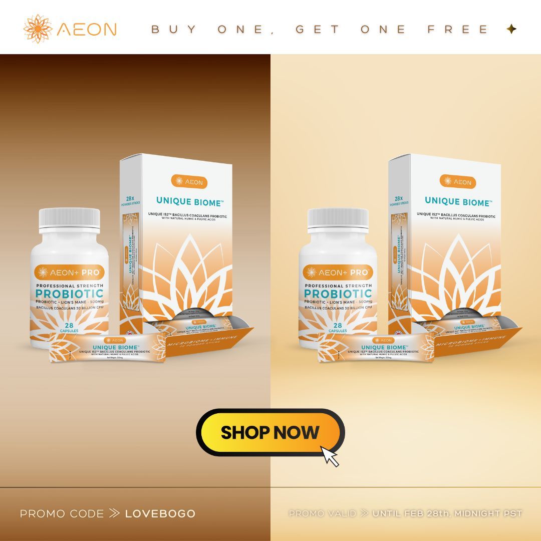 ⚠️Attention Gut Enthusiasts:⚠️ It’s NOW or never! Last chance to Buy One Get One FREE on AEON products!⚡️
🏷Use code ≫ LOVEBOGO
🔗Details ≫ shop.trueaeon.com/pages/bogo-lov…
Because gut health waits for no one!⏳🌿
#lastchance #healyourgut #freebie #buyonegetone