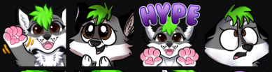 Sethbarksalot's tweet photo. Releasing some new things onto Twitch real soon!
Just making sure I have them all together first. New redeems, emotes and panels~
Art by @psychecyclops and Whitex.
#furry #Vtuber #WufferTime https://t.co/s7hCJeAIqS