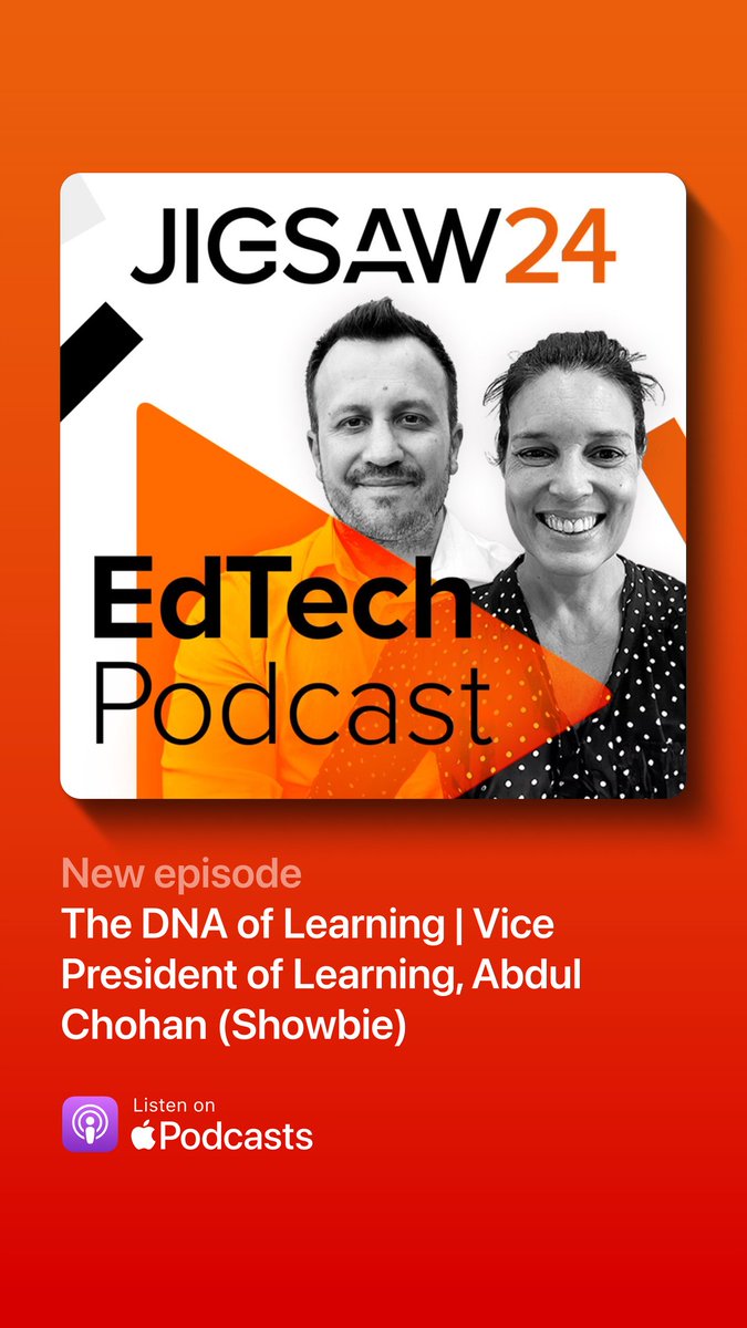 In case you missed it, the latest episode of our #EdTechPodcast is here! 🎧 Listen to @AbdulChohan from @Showbie as he shares insights on the DNA of Learning and how technology can help teachers share study materials, manage assignments online and more: apple.co/3P0SjsM