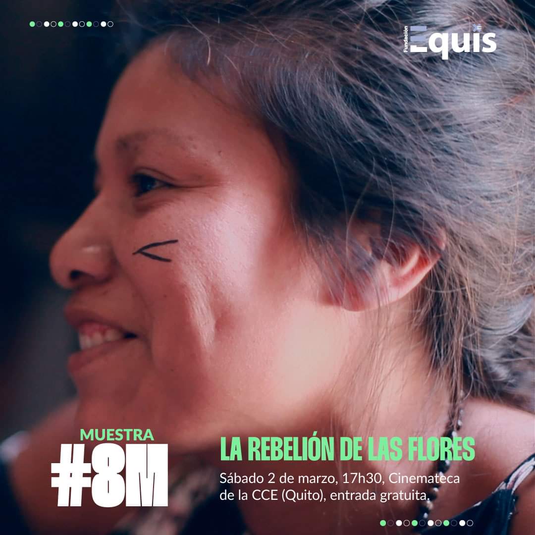 CinefolioLAT's tweet photo. #Ecuador
El sábado 2 de marzo dará inicio la Muestra #8M de EQUIS <Festival de Cine Feminista de Ecuador>. 🎥💜🔥 Proyección de 'La rebelión de las flores' en la Cinemateca de la Casa de la Cultura Ecuatoriana, en Quito. ¡Entrada gratuita! ✨

Cartelera:
https://t.co/feQKswn5SB https://t.co/pJogaHNvox