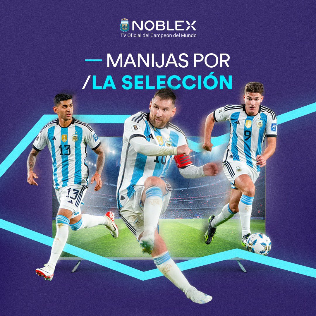 Se vienen los amistosos y tenés que estar a punto para alentar. Descargá tu app favorita para ver las películas del campeón en tu Black Series. #Noblex #BlackSeries