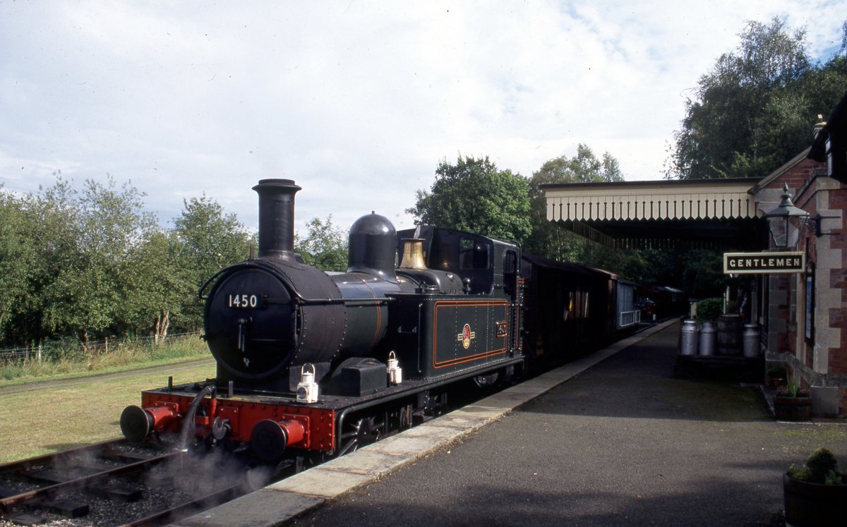 Flashback Friday: A combination of a flashback and a ‘Where Is It? 14XX No. 1450 on a private photo charter on September 5, 1997, but where is it? A clue - the location is not a heritage railway, and today the buildings provide holiday accommodation.