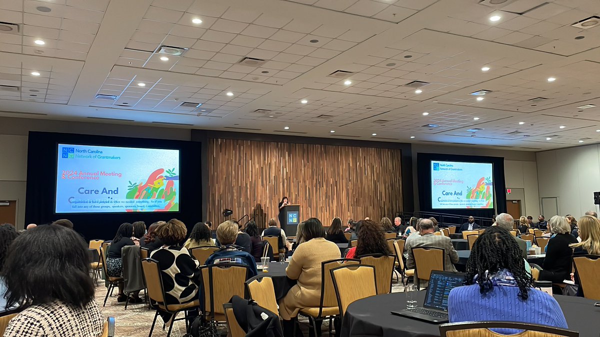 Grateful to be attending the NCNG 2024 Annual Meeting to connect with caring and collaborative leaders across NC. “Care and Community” is the theme this year and that shines through already in opening remarks. ✨💞👏🏻