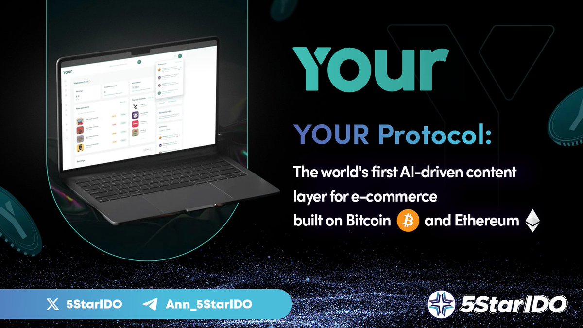 Introducing @yourtokens — YOUR Protocol, the world's first AI-driven content layer for e-commerce built on #Bitcoin and #Ethereum! YOUR is the #Web3 foundation for the future of product content. It is an open source protocol that brings creators, curators, node operators, and