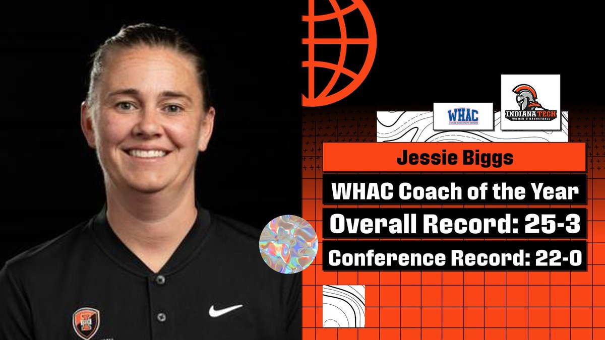 Congratulations to Head Coach Jessie Biggs on being named WHAC Coach of the Year!