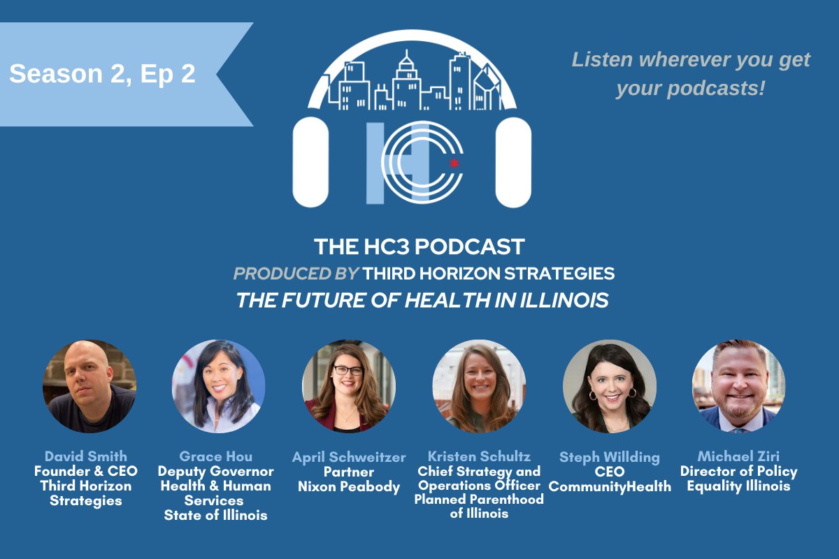 🎧 New <a href="/HC3Chicago/">Health Care Council of Chicago</a> Podcast Alert! Recorded live on Janu 25, this episode features key leaders addressing the needs of the city and state during our "Future Of Health In Illinois" Forum. Now streaming! Tune in here:  lnkd.in/gQt4GCFU #HealthEquity #ChicagoHealth #Podcast