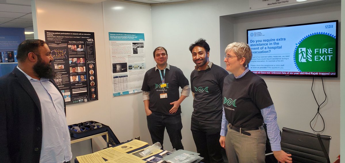 Come see us talk about <a href="/Eye2Gene/">Eye2Gene</a> at the Friends of Moorfields booth at Moorfields!
