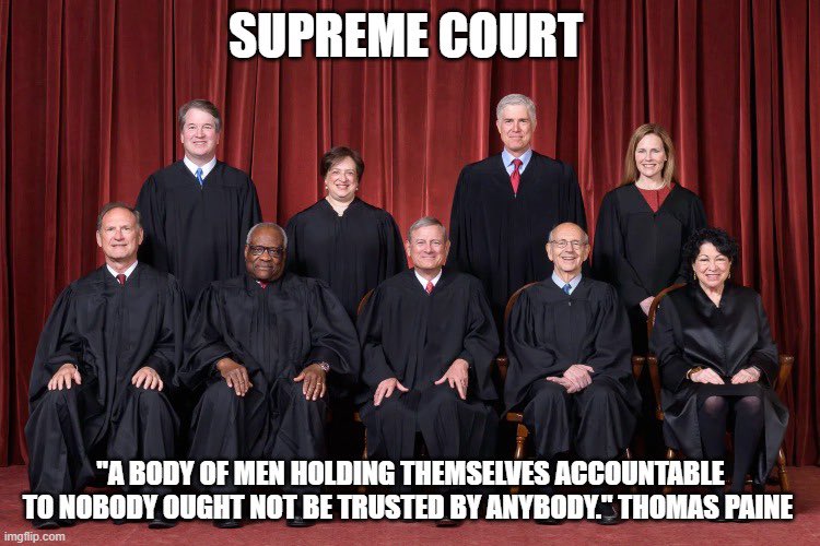 Justice Alito: “ We are crossing a dangerous line attacking the integrity of #SCOTUS.” Do the Supremes understand the meaning of the word INTEGRITY? Do YOU trust the Supreme Court?