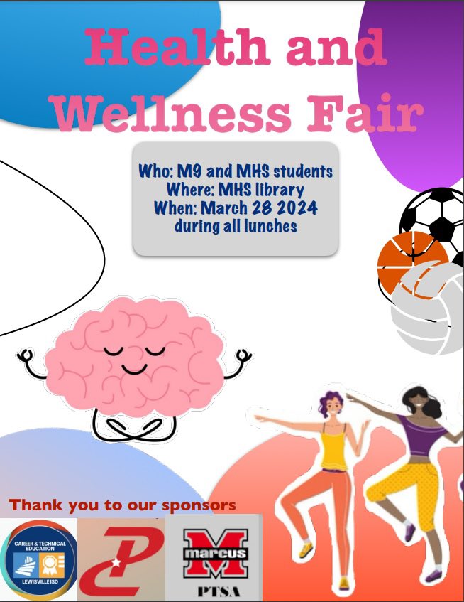 On March 28th is the Health and Wellness Fair and they are in need of some items and gift cards Amazon Wish List amazon.com/hz/wishlist/ls… Gift Card Sign Up signupgenius.com/go/20F0848ABAD… @Marcus_HS @MHS9th @MarcusCounselor