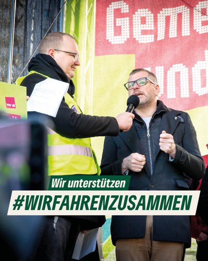 Heute ist Streiktag!✊🏽Der ÖPNV ist das Rückgrat des Berliner Verkehrs. Doch die Arbeitsbedingungen müssen besser werden. Als @GrueneFraktionB unterstützen wir #wirfahrenzusammen. 💚 Der Senat muss sich zwischen Magnetschwebebahn oder solidem ÖPNV mit guten Löhnen entscheiden!