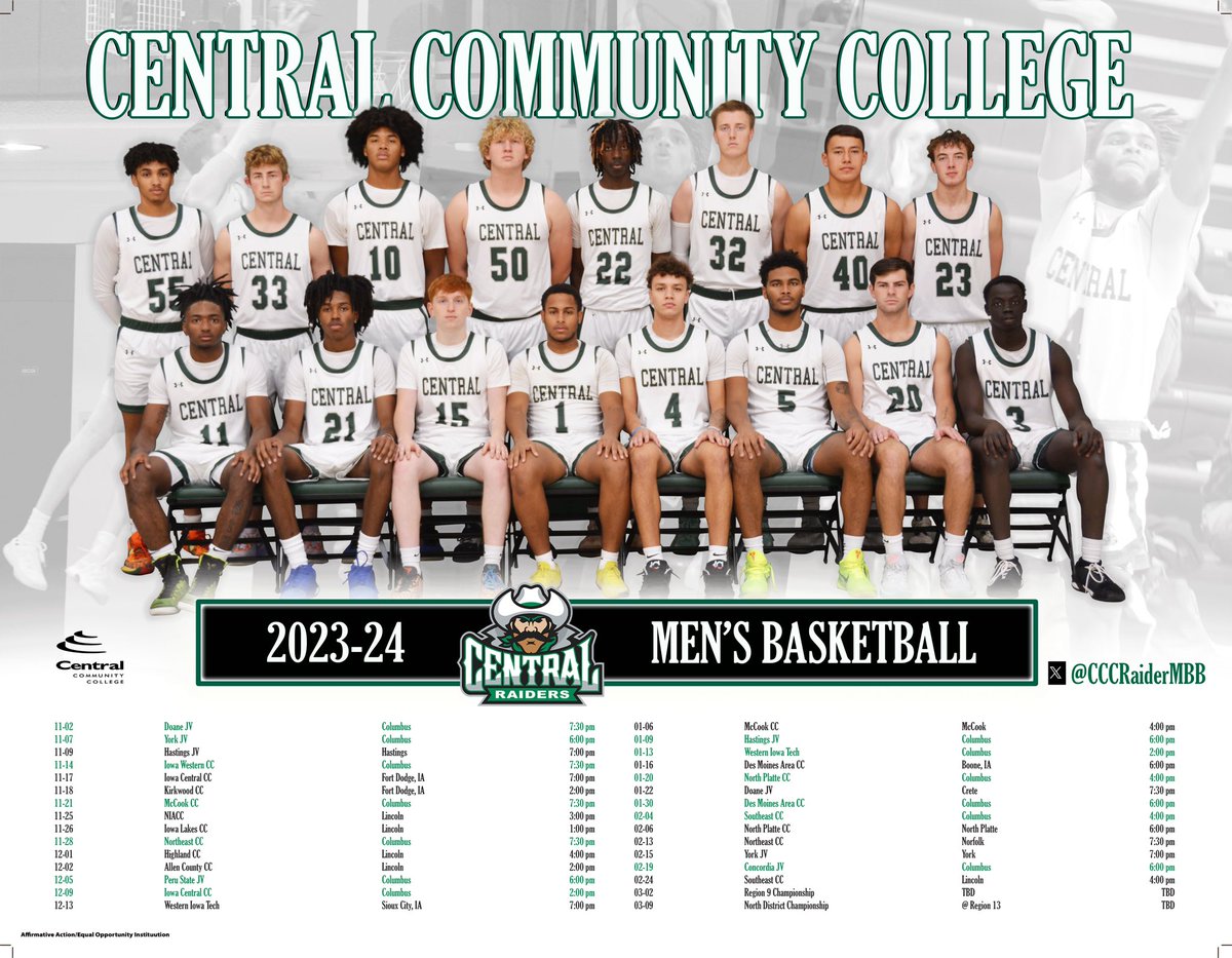 Time for some “win or go home” hoops! We’ve won 3 of our last 4 and finished the regular season 17-11. 

We could use a great crowd Saturday as we host Southeast CC at 2pm in the Region 9 playoff game. Last chance to see the Raiders at home this year! Go Raiders!