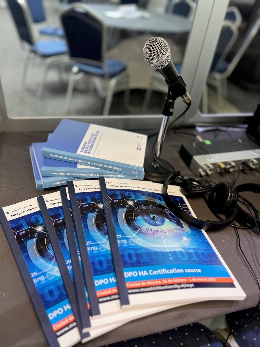 All set in Mexico City for another training day in the #DPO in #HumanitarianAction programme. After #dataprotection principles, #datatransfers, #biometrics, #security, #databreach... today focuses on cash transfer and related data protection implications.