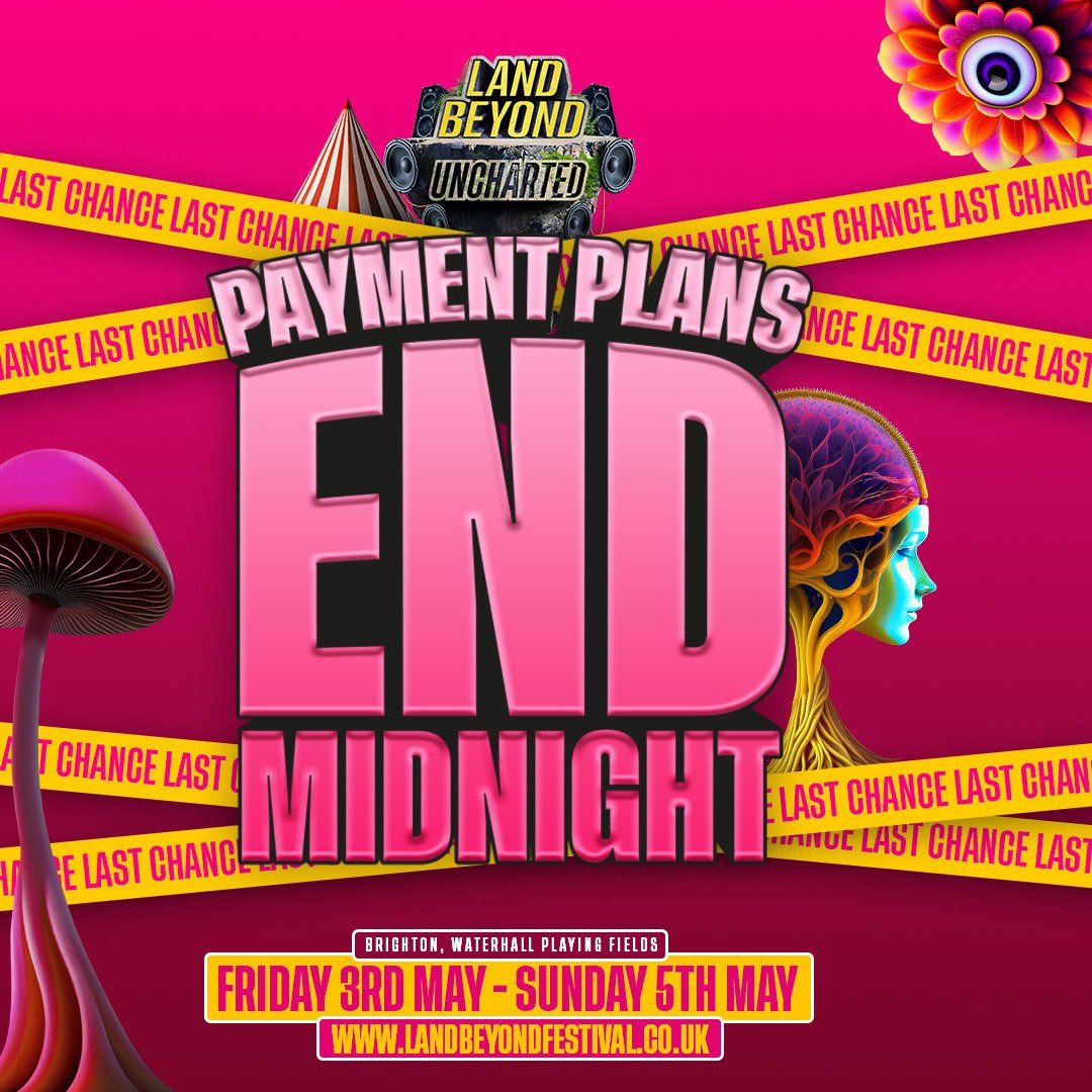 Last Chance Crew 🚨 
Payment Plans end TONIGHT!

Secure any ticket for just £10
Pay nothing next month
Settle up in April 

Any questions, slide in those dms 📲