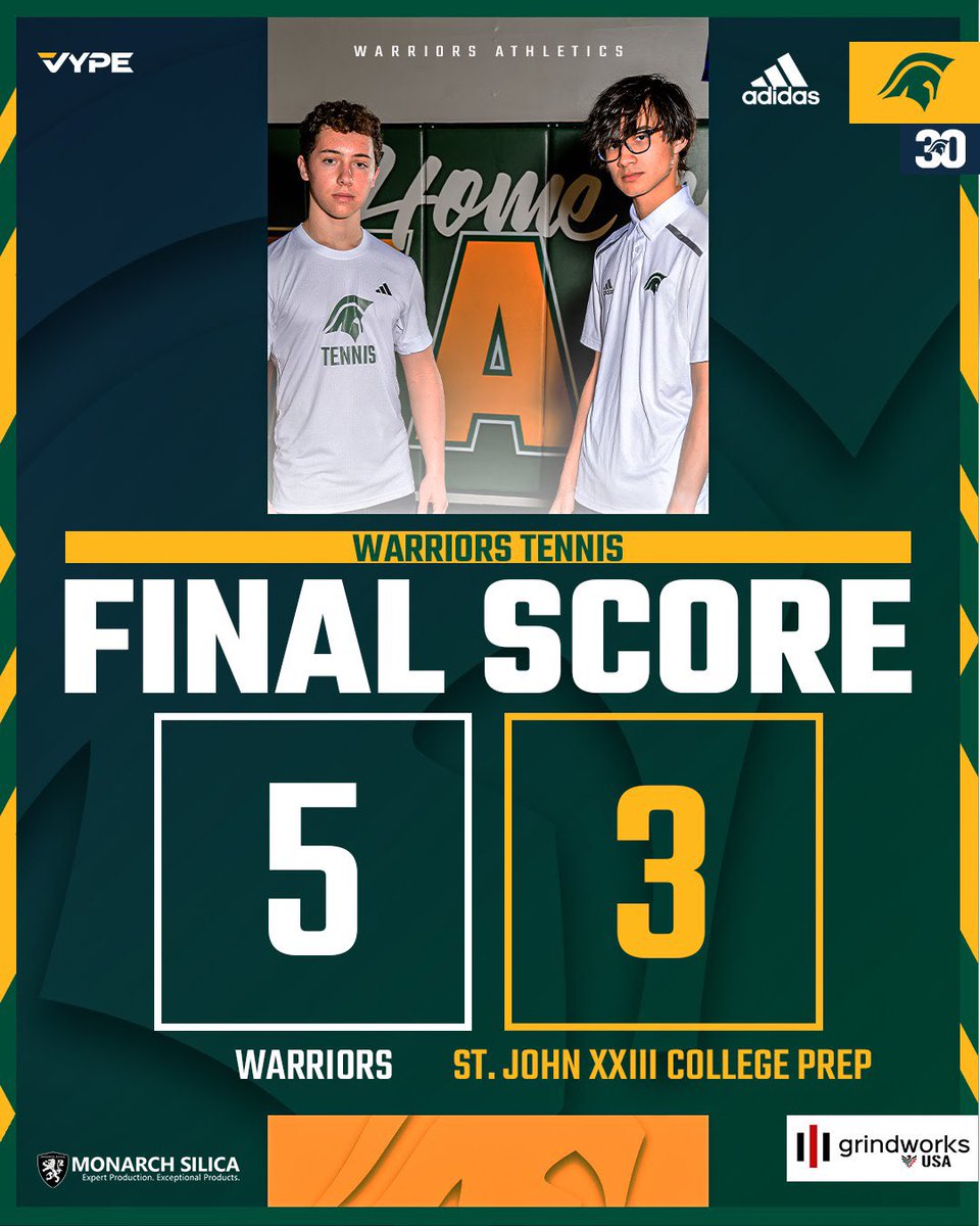 A great district win last night! Excellent matches played all around. <a href="/twcasports/">Woodlands Christian</a>