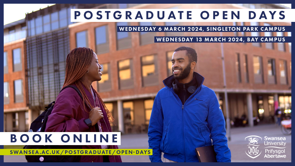 🌟 Elevate your academic journey! Join us for our Postgraduate Open Day at Swansea University's School of Social Sciences on Wednesday, 6th March 🎓 Explore advanced programs, connect with our academics, and chart your course to success! ➡️swansea.ac.uk/postgraduate/o…