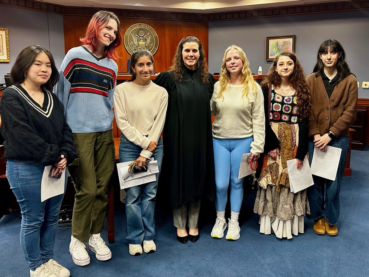 On February 6, Girl Scout Troop 147004 met with Judge Palermo to learn about the federal judiciary, the types of federal judges, and their duties. The Girl Scouts are working on their Gold Award, the equivalent of an Eagle Scout.