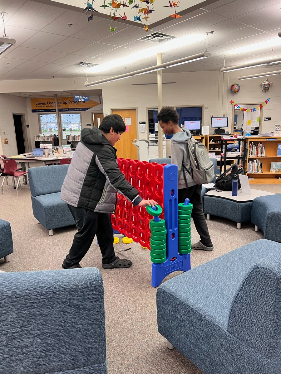 John R. Lewis High School Library tweet media