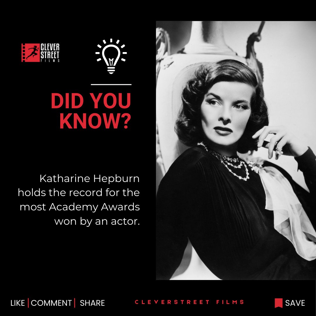Her legacy extends beyond her filmography and Academy Awards; she is remembered as a pioneer who changed the face of Hollywood for actresses. 

#CleverstreetFilms  #Oscars #KatherineHepburn #BestActress #MorningGlory #GuessWhosComingToDinner #TheLionInWinter #OnGoldenPond