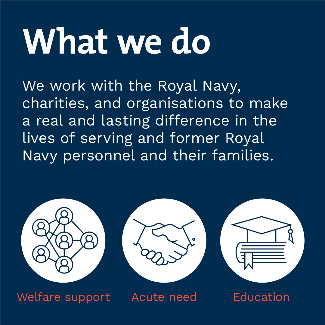 Last year we provided 289 grants and bursaries amounting to a total charitable spend of £5.92 million to fund support for Royal Navy & Royal Marines personnel and their families. Read more about our work👉 bit.ly/3ulSEPF