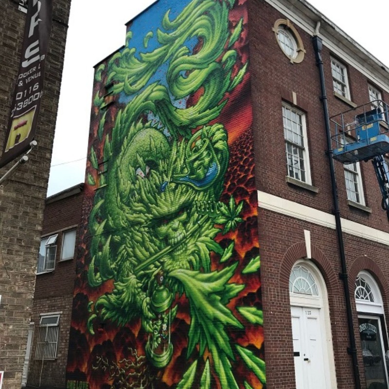 dmuleicester's tweet photo. One of the world’s biggest free art galleries returns to Leicester on Monday! 🎨

Street art festival Bring the Paint, supported by DMU, will illuminate the city until Sunday 26 May 🖌