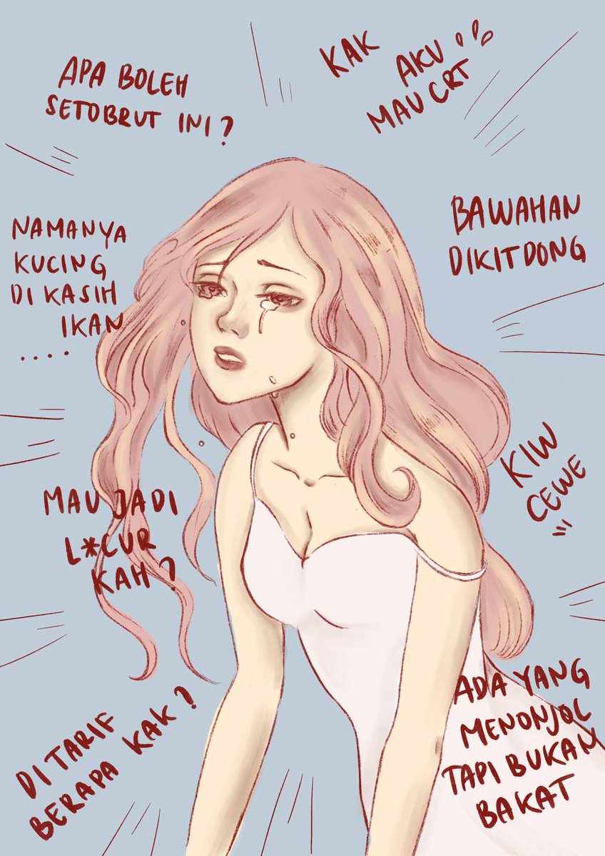 ⚠️ TW sexual harassment 
art! ada yang pernah merasakan? you guys are berb so rockin, those comments are not suppose to be for you!
/giving a hug 🫂