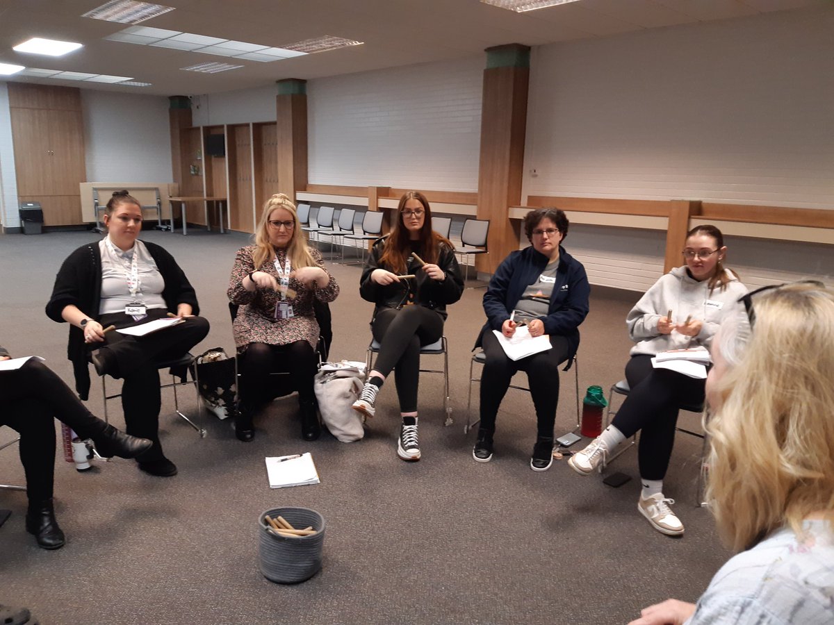 A day of Soundpots training with Early Years Practitioners @SoTCityCouncil @StokeLearning @tmpartnership @StokeCEP @StokeCreates @stokeculture @StokeCMS @YouthMusic @YouthMusicNet #EYFS #EarlyYears #EarlyYearsMusic