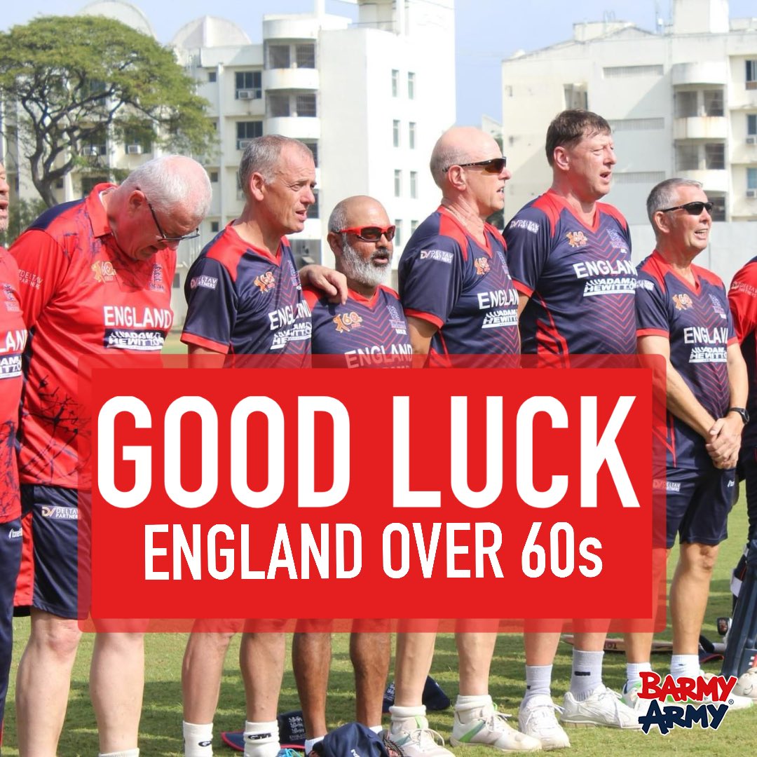 🏴󠁧󠁢󠁥󠁮󠁧󠁿 ENGLAND IN A WORLD CUP FINAL 🏴󠁧󠁢󠁥󠁮󠁧󠁿 Best of luck to @englandover60s tomorrow who play Australia for the World Cup in Chennai 💪