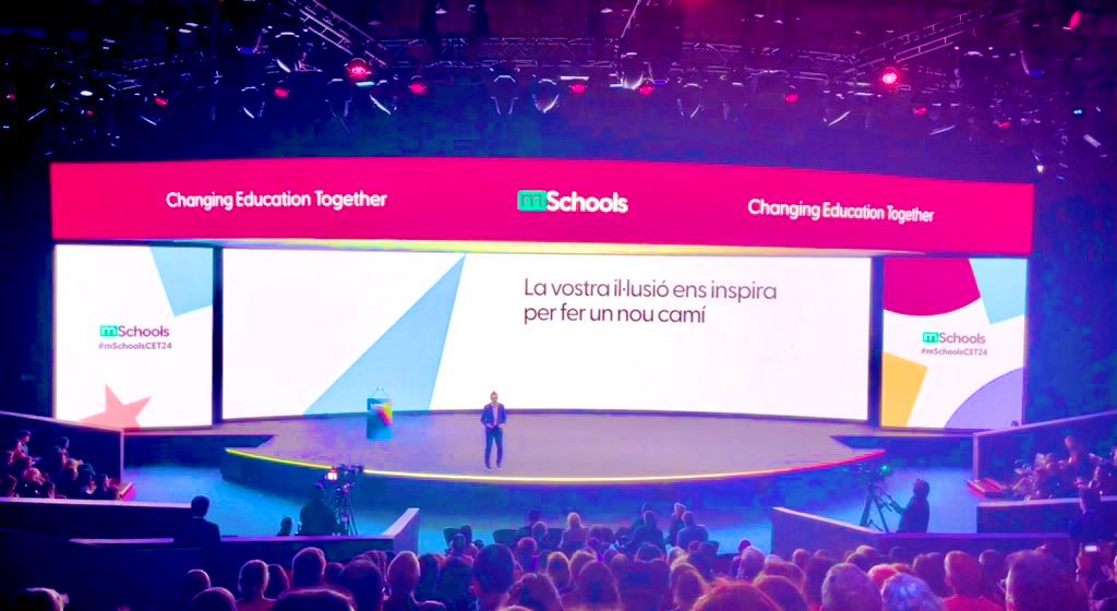 “MWC is not about technology, is talent…The real change agents of the future are the educators” John Hoffman #mSchoolsCET24 #MWC2024